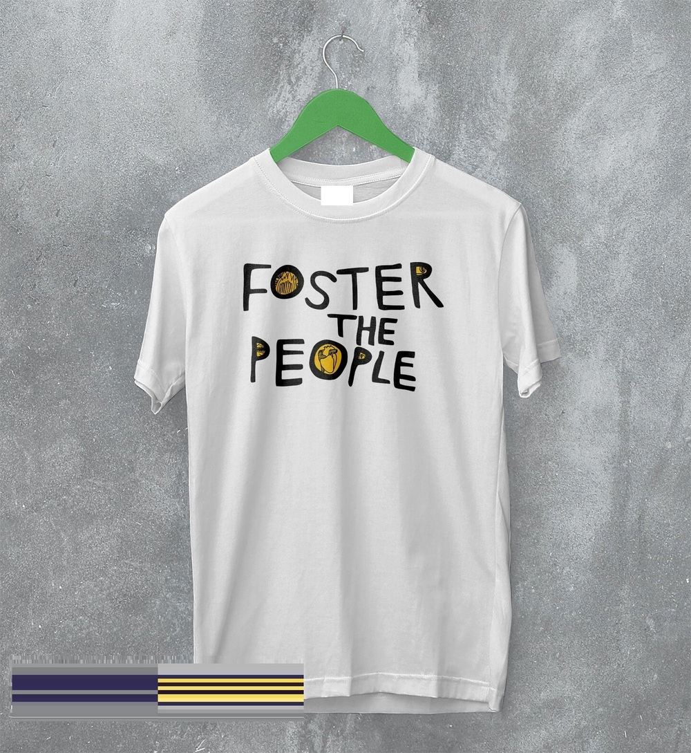 Foster The People Logo T-Shirt Retro Alternative Rock Band Shirt